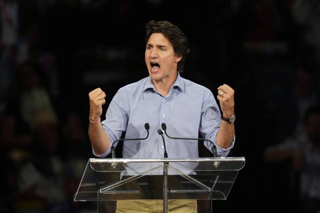 July 16, 2023, Halifax, NS, Canada: Prime Minister Justin Trudeau speaks during the opening ceremony of the North American Indigenous Games 2023 in Halifax, Sunday, July 16, 2023. Halifax Canada - ZUMAc35_ 20230716_zaf_c35_100 Copyright: xDarrenxCalabresex
