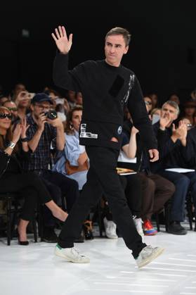 Paris Fashion Week - Dior Runway Designer Raf Simons makes an appearance after Dior Spring-Summer 2015 Ready-To-Wear collection show held at Cour carree du Louvre in Paris, France, on September 26, 2014. Photo by Nicolas Gouhier ABACAPRESS.COM Paris France  Copyright: xBriquet-Gouhier-Orban ABACAx 468167_078 Briquet-Gouhier-Orban ABACAx 468167_078 