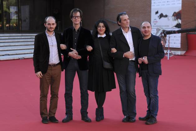 7th Rome Film Festival - La Bande Des Jotas Premiere Ali Mafakheri, Mattias Ripa, Marjane Satrapi, Stephane Roche and Christian Pirjol attending the La Bande Des Jotas premiere as part of the 7th Rome Film Festival at Auditorium Parco Della Musica in Rome, Italy on November 16, 2012. Photo by Aurore Marechal ABACAPRESS.COM Rome Italy  Copyright: xMarechalxAurore ABACAx 342428_001 MarechalxAurore ABACAx 342428_001 