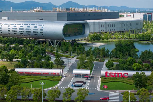 TSMC Factory in Nanjing, China Aerial photo shows the factory of Taiwan Semiconductor Manufacturing Company (TSMC) in Nanjing, Jiangsu province, Aug 1, 2023. Taiwan Semiconductor Manufacturing (TSM) on July 31 turnover of 857 million US dollars, in the day s 58th US stocks, turnover increased 25.86% from yesterday, the day s volume of 8.6541 million. Taiwan Semiconductor Manufacturing (TSM) is down 1.75% through July, up 33.11% year-to-date and up 12.06% in the past 52 weeks. Nanjing China  Copyright: xCFOTOx originalFilename: cfoto-tsmcfact230801_np1FS