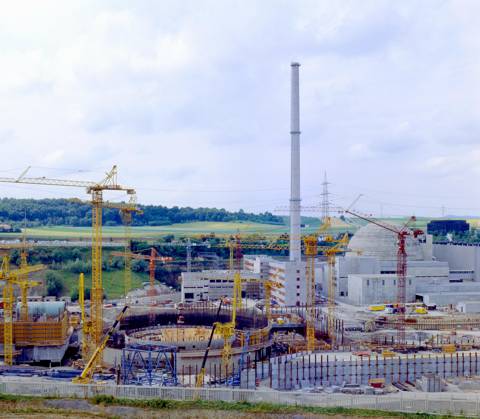 Nuclear power plant Neckarwestheim, Block 2, Community nuclear power plant Neckar, GKN Major construction site with Cranes Copyright: imageBROKER BildagenturxGeduldig iblege06791968.jpg