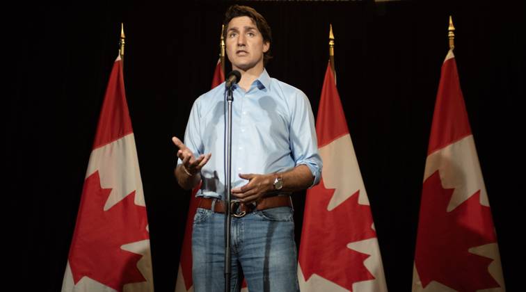 August 20, 2023, Charlottetown, PE, CANADA: Prime Minister Justin Trudeau makes a statement about the wildfires in Western Canada in Charlottetown, Sunday, Aug. 20, 2023. He and the rest of his cabinet is in the city for a retreat beginning Monday. Charlottetown CANADA  - ZUMAc35_ 20230820_zaf_c35_037 Copyright: xBrianxMcinnisx