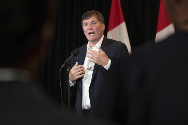 August 22, 2023, Charlottetown, PEI, Canada: Minister of Public Safety, Democratic Institutions and Intergovernmental Affairs Dominic LeBlanc speaks to reporters during the Liberal Cabinet retreat in Charlottetown, P.E.I. on Tuesday, August 22, 2023. Charlottetown Canada  - ZUMAc35_ 20230822_zaf_c35_005 Copyright: xDarrenxCalabresex