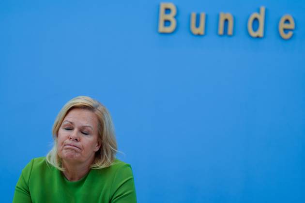 Federal Minister of the Interior and Home Affairs Nancy Faeser at the BPK Federal Minister of the Interior Nancy Faeser at the Federal Press Conference, Draft Law for a Modern Citizenship Law, 23 8 2023 Berlin Berlin GER
