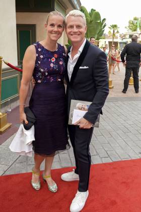 Guido Cantz and his wife Kerstin Ricker at the 50 years Kimmig Entertainment Event on 23 08 2023 at the Europapark in Rust 75 birthday of Werner Kimmig and 50 years Kimmig Entertainment Event at the Europapark Rust