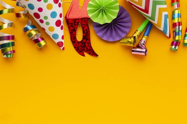 flat colored Masks Decorations Copy area Copyright: imageBROKER/OleksandrxLatkun ibxole09564658.jpg