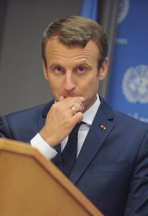 French President Emmanuel Macron speaking at the United Nations in New York French President Emmanuel Macron speaking at the United Nations in New York, Credit:Dennis Van Tine Avalon Copyright: xDennisxVanxTinex xAvalonx 0509335978