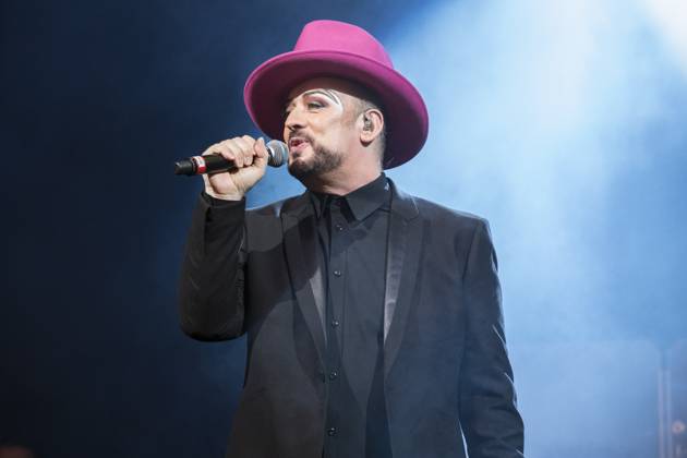 Culture Club perform at Haydock Park Racecourse Singer Boy George of Culture Club performs at Haydock Park Racecourse, England, 22nd July 2017., Credit:Mike Gray Avalon  Copyright: xMikexGrayx xAvalonx 0514552523