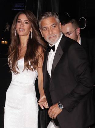 NEW YORK, NY- SEPTEMBER 28: George Clooney and Amal Clooney at the 2023 Clooney Foundation for Justice s 2023 Albie Awards at The New York Public Library in New York City on September 28, 2023 Copyright: xRWx