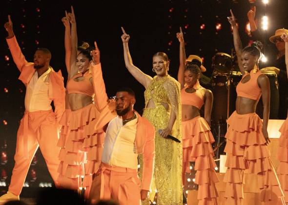 Olga Tanon performs at the 2023 Latin Billboard Music Awards at the University of Miami, Watsco Center, Thursday, October 05, 2023 in Coral Gables, Florida.  MIA20231005191 GARYxIxROTHSTEIN