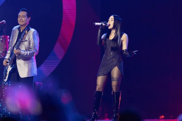 Nicki Nicole performs at the 2023 Latin Billboard Music Awards at the University of Miami, Watsco Center, Thursday, October 05, 2023 in Coral Gables, Florida.  MIA20231005176 GARYxIxROTHSTEIN