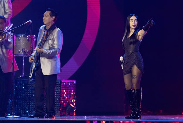 Nicki Nicole performs at the 2023 Latin Billboard Music Awards at the University of Miami, Watsco Center, Thursday, October 05, 2023 in Coral Gables, Florida.  MIA20231005177 GARYxIxROTHSTEIN