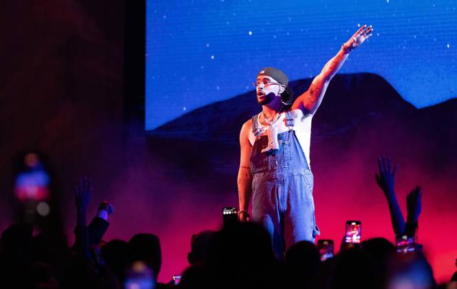 Bad Bunny performs at the 2023 Latin Billboard Music Awards at the University of Miami, Watsco Center, Thursday, October 05, 2023 in Coral Gables, Florida.  MIA20231005203 GARYxIxROTHSTEIN