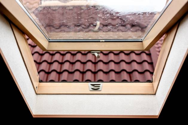 open wooden attic window open wooden attic window overlooking the street ,model released, Symbolfoto ,property released Copyright: xZoonar.com @OmelnitskayaxOlgax 11617021 ,model released, Symbolfoto ,property released