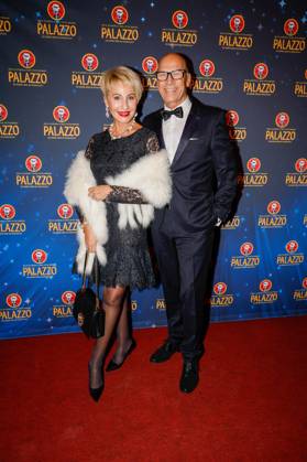 Bianca Brömme with husband Bernd Brömme at the world premiere Ghosts and Ducks in the Palazzo tent Berlin