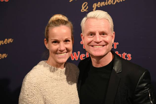 Presenter Guido Cantz and his wife Kerstin Ricker attend the premiere of the 8th Cologne Christmas Circus
