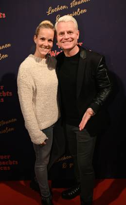 Presenter Guido Cantz and his wife Kerstin Ricker attend the premiere of the 8th Cologne Christmas Circus