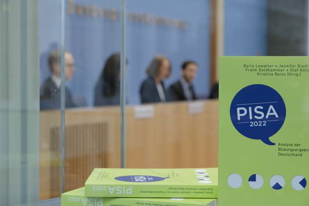 PISA 2022 presented 2023 12 05 Germany, Berlin Federal Press Conference on the publication of the PISA 2022 report Pictured