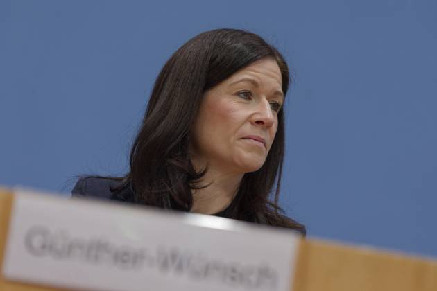 PISA 2022 presented 2023 12 05 Germany, Berlin Federal Press Conference on the publication of the PISA 2022 report In the picture Katharina Günher Wünsch CDU , Senator for Education, Youth and Family in Berlin and President of the Standing Conference of the Ministers of Education and Cultural Affairs KMK