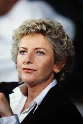Gisela Marx, deutsche Autorin, Journalistin und Fernsehmoderatorin, Deutschland um 1989. Copyright: HartwigxValdmanis Nur redaktionelle Nutzung. Editorial usage only. VAL_7205001370