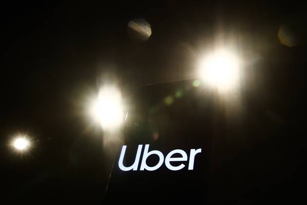 Popular Apps And IT Companies Photo Illustrations Lights and Uber logo displayed on a phone screen are seen in this illustration photo taken in Krakow, Poland on December 27, 2023. Krakow Poland Copyright: xJakubxPorzyckix originalFilename: porzycki-populara231227_npYZv