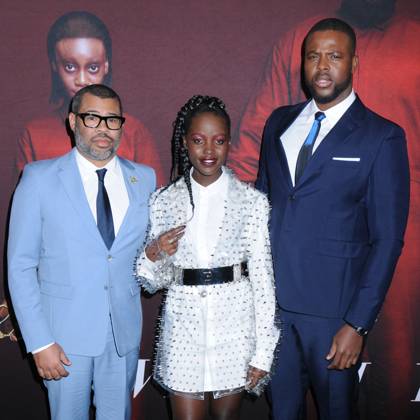 Jordan Peele, Lupita Nyong o and Winston Duke at the Universal Pictures Premiere of US in NYC Jordan Peele, Lupita Nyong o and Winston Duke at the Universal Pictures Premiere of US , at the Museum of Modern Art near Rockefeller Center in New York, New York, USA, 19 March 2019 New York New York USA EDITORIAL USE ONLY Copyright: xCopyrightx2019xY.xLuisaxJohns.xAllxrightsxreservedxtoxphotographer.x YLJx pkiphotos002065