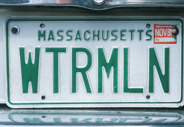 Vanity License Plate - Massachusetts Vanity License Plate - Massachusetts <br>Model Release: No<br>Property Release: No EDITORIAL USE ONLY Copyright: xx VOA4-MA53 JoexSohmx voaphotos003026