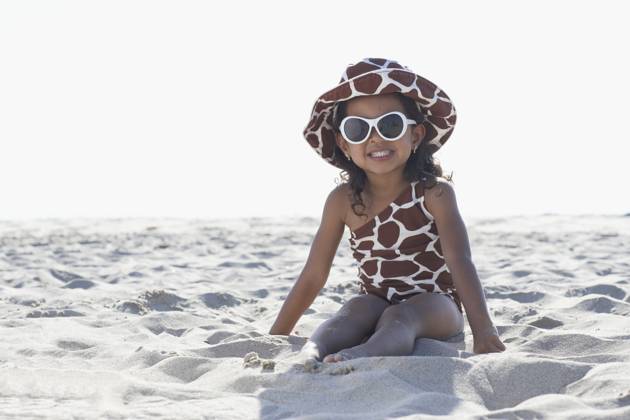 Young mixed race girl in sunglasses sitting at beach Venice Beach, CA, 21.12.2023, model released, TTBB_BLD068287.jpg, 2-3 years, african ethnicity, animal print, asian ethnicity, back lit, barefoot, bathing suit, beach, childhood, color image, confidence, copy space, cute, day, enjoying, fashion, front view, fun, getting away from it all, girl, glamour, happy, hat, horizontal, leisure activity, looking at camera, mixed race person, one girl only, one person, outdoors, people, photography, playfulness, portrait, posing, preschooler, recreation, sitting, smiling, summer, sunglasses, sunny, three quarter length, travel, vacation, weekend activities, minority, minoritiesaccessory, african, african american, african-american, afro american, af Copyright: xGrangerxWootzx