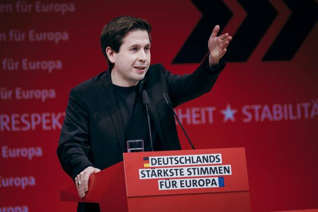Kevin Kuehnert, Secretary General of the SPD, recorded at the European Delegates Conference of the Social Democratic Party of Germany in Berlin, 28 01 2024 Berlin Germany Copyright: xFelixxZahnx