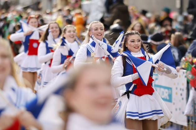 The Cologne Rose Monday parade 2024 under the motto Wat e Theater wat e Jeckespill to be seen on Severinstraße in the southern part of Cologne Theme picture, symbolic picture Cologne, 12 02 2024 NRW Germany Copyright: xChristophxHardtx