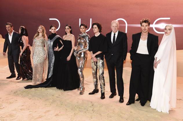 Josh Brolin, Florence Pugh, Lea Seydoux, Rebecca Ferguson, Souheila Yacoub, Zendaya, Timothee Chalamet, Stellan Skarsgard, Austin Butler, Anya Taylor Joy at the world premiere of the feature film Dune Part Two Dune Part 2 at the Odeon Leicester Square London, 15 02 2024 Foto:xS.xVasx xFuturexImagex dune_4381