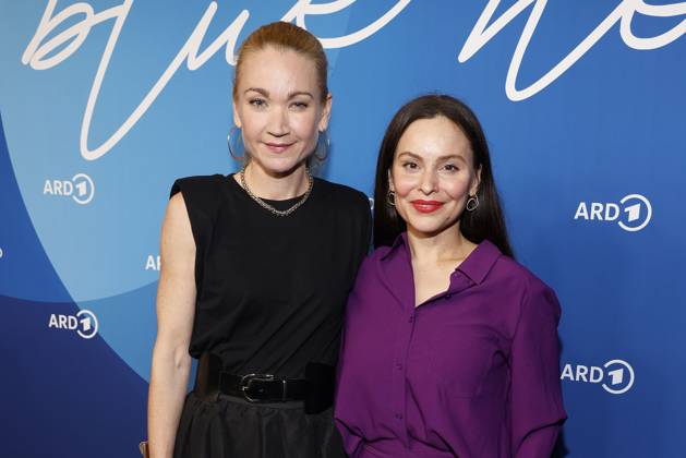 Lisa Maria Potthoff and Mina Tander at the ARD Blue Hour as part of the 74 Berlinale on 16 02 2024 in Berlin ARD Blue Hour as part of the Berlinale 2024 in Berlin