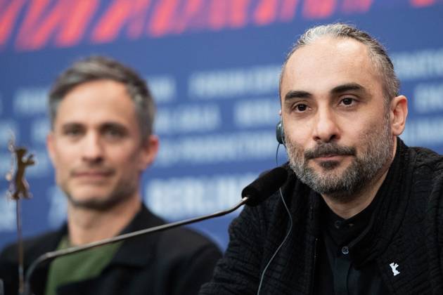 Berlinale Another End Press Conference Gael Garcia Bernal and Piero Messina attending the Another End Press Conference during the 74th Berlinale International Film Festival Berlin at Grand Hyatt Hotel in Berlin, Germany, on February 16, 2024. Photo by Aurore Marechal ABACAPRESS.COM Berlin Germany  Copyright: xMarechalxAurore ABACAx