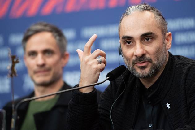 Berlinale Another End Press Conference Gael Garcia Bernal and Piero Messina attending the Another End Press Conference during the 74th Berlinale International Film Festival Berlin at Grand Hyatt Hotel in Berlin, Germany, on February 16, 2024. Photo by Aurore Marechal ABACAPRESS.COM Berlin Germany  Copyright: xMarechalxAurore ABACAx