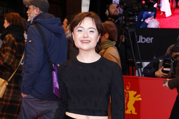 Lena Urzendowsky at the In Liebe, Eure Hilde film premiere as part of the 74th Berlinale International Film Festival on 17 February 2024 in Berlin Berlinale 2024 In Liebe, Eure Hilde film premiere with Liv Lisa Fries and Andreas Dresen