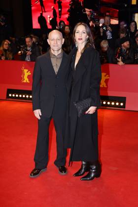 Juergen Vogel and Natalia Belitski at the Dying movie premiere on 18 02 2024 as part of the 74 Berlinale International Film Festival in Berlin Berlinale 2024 Dying movie premiere