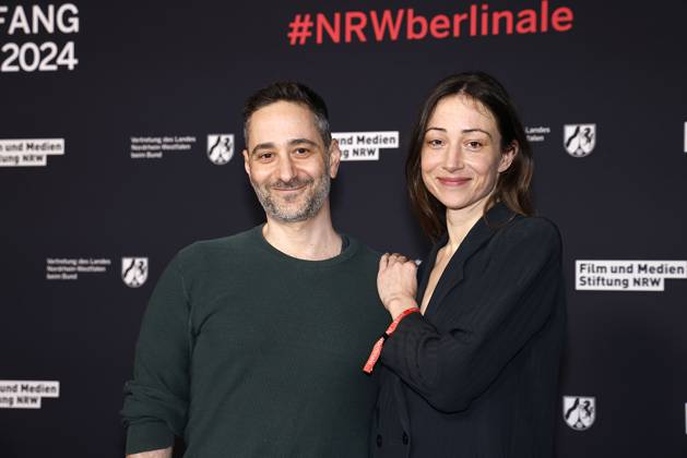 Denis Moschitto and Aenne Schwarz at the NRW reception on 18 02 2024 as part of the Berlinale in Berlin NRW Berlinale reception in Berlin