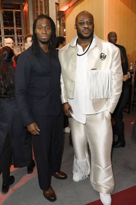 Prince Kuhlmann and Eugene Boateng and at the 21 NRW Reception of the State of NRW and the Film und Medienstiftung NRW as part of the Berlinale 2024 at the Representation of the State of North Rhine-Westphalia Berlin, 18 02 2024 Foto:xC.xNiehausx xFuturexImagex nrw_4387