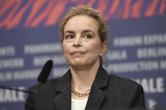 Nina Hoss at the press conference for the feature film Langue Etrangere at the Berlinale 2024 74 Berlin International Film Festival at the Hotel Grand Hyatt Berlin, 19 02 2024 Foto:xC.xNiehausx xFuturexImagex etrangere_4277