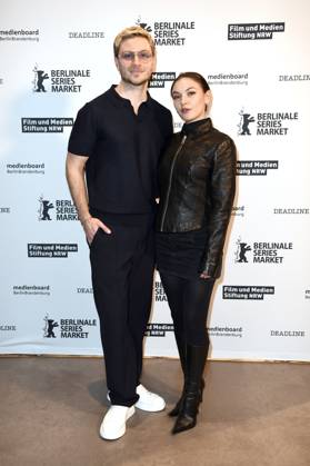 Jannik Schümann and Emma Drogunova at the premiere of the RTL series Disko 76 at the Berlinale 2024 74 Berlin International Film Festival at Cinemaxx Potsdamer Platz Berlin, 20 02 2024 Foto:xC.xNiehausx xFuturexImagex disko_4242