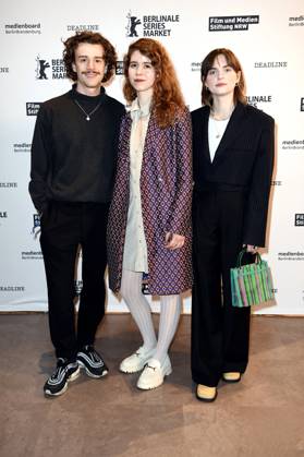 Jonas Holdenrieder, Luise Aschenbrenner and Vanessa Loibl at the premiere of the RTL series Disko 76 at the Berlinale 2024 74 Berlin International Film Festival at Cinemaxx Potsdamer Platz Berlin, 20 02 2024 Foto:xC.xNiehausx xFuturexImagex disko_4251
