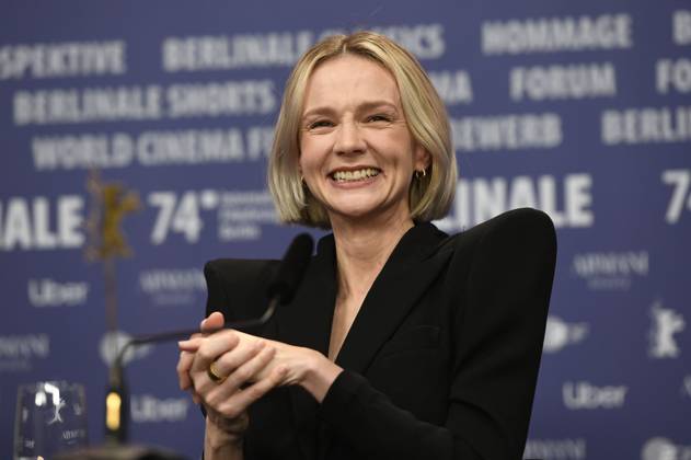 Carey Mulligan at the press conference for the feature film Spaceman at the Berlinale 2024 74 Berlin International Film Festival at the Hotel Grand Hyatt Berlin, 21 02 2024 Foto:xC.xNiehausx xFuturexImagex spaceman_4314