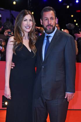 Adam Sandler with wife Jackie Sandler PREMIERE OF SPACEMAN as part of the 74th Berlinale at the Berlinale Palast in Berlin on 21 02 2024