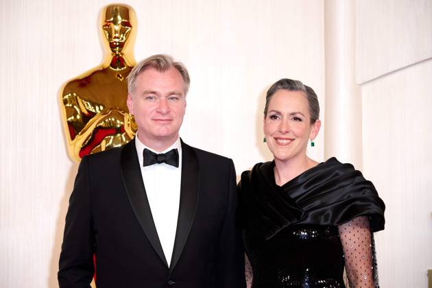 OscarÂ® nominee Christopher Nolan arrives with Emma Thomason at the red carpet of the 96th OscarsÂ® at the DolbyÂ® Theatre at Ovation Hollywood on Sunday, March 10, 2024.  Copyright: xx 34653-317PLX