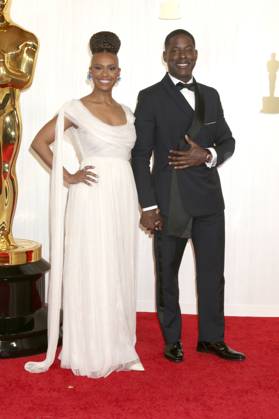 Ryan Michelle Bathe with husband Sterling K Brown at the 2024 96th Annual Academy Awards at the Dolby Theatre Los Angeles, 10 03 2024 Foto:xJ.xBlocx xFuturexImagex oscars_0251
