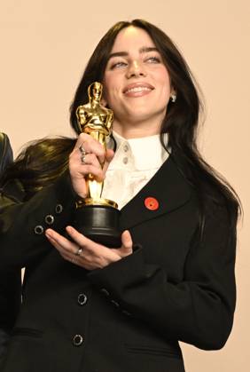 LOS ANGELES, CA - MARCH 10: Billie Eilish at the 96th Annual Academy Awards Press Room at at the Ovation Hollywood on March 10, 2024 in Los Angeles, California. Copyright: xMediaPunchx
