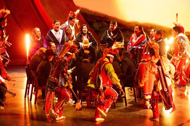 96th Oscars, Academy Awards The Osage Tribal Singers and Dancers perform onstage during the live ABC telecast of the 96th OscarsÂ® at the DolbyÂ® Theatre at Ovation Hollywood on Sunday, March 10, 2024., Credit:Avalon.red Avalon United States of America, CA, Hollywood  Copyright: xAvalon.redx xAvalonx 0855741488