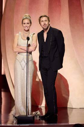 96th Oscars, Academy Awards Emily Blunt and Ryan Gosling celebrate stunt performers and stunt coordinators onstage during the live ABC telecast of the 96th OscarsÂ® at the DolbyÂ® Theatre at Ovation Hollywood on Sunday, March 10, 2024., Credit:Avalon.red Avalon United States of America, CA, Hollywood  Copyright: xAvalon.redx xAvalonx 0855742423