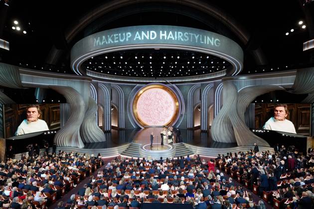 96th Oscars, Academy Awards Michael Keaton and Catherine O Hara present the OscarÂ® for Makeup and Hairstyling to Mark Coulier, Nadia Stacey and Josh Weston during the live ABC telecast of the 96th OscarsÂ® at the DolbyÂ® Theatre at Ovation Hollywood on Sunday, March 10, 2024., Credit:Avalon.red Avalon United States of America, CA, Hollywood  Copyright: xAvalon.redx xAvalonx 0855744461