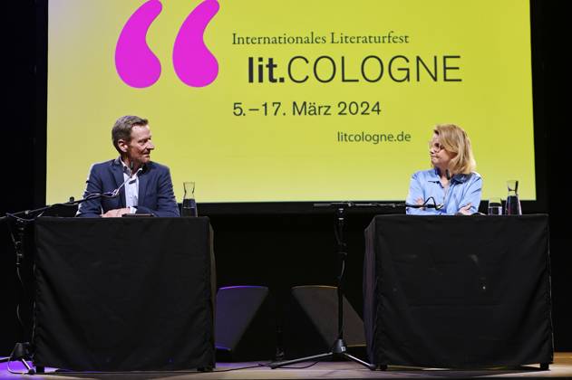 Michael Kessler and Annette Frier at the lit Cologne 2024 event Remix 5 Mein Leben als Künstler in Insights into the countrys most spectacular text workshop at Stadthalle Köln, 17 03 2024 Foto:xK.xSchulzx xFuturexImagex frier_kessler_4317